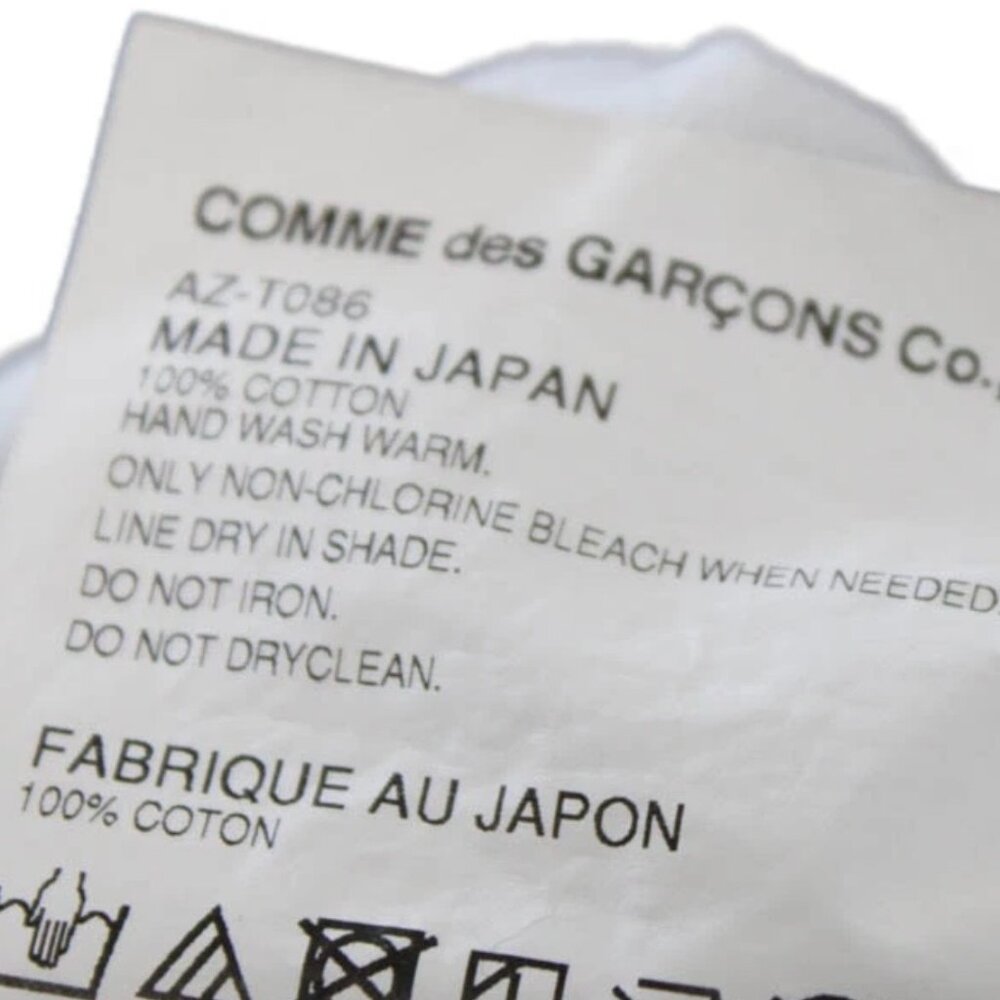 $249 Authentic PLAY by COMME des GARCONS Made in JAPAN Heart White T-Shirt Sz.XL - Picture 4 of 9